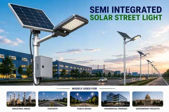 Semi Integrated Solar Street Light